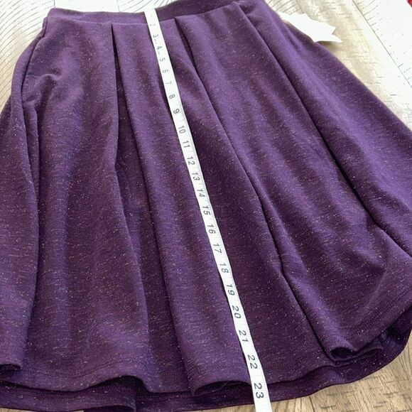 Power 💥 Purple Sparkle ❇️ ✨2 Pocket Skirt Fit & Flare Skirt NWT - Picture 13 of 17